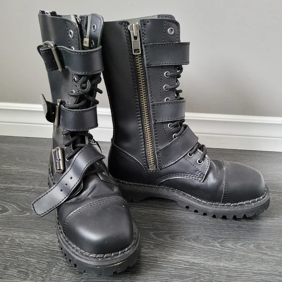 Demonia unisex combat boots sz8 - Picture 1 of 1